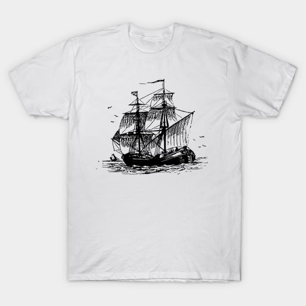 t-shirt sailboat T-Shirt by dungnat2105